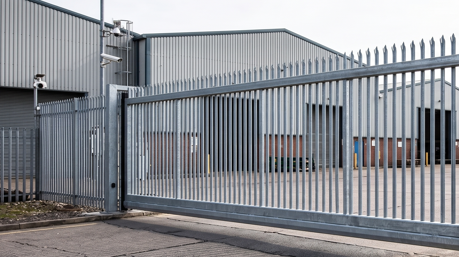Heavy-duty commercial automated electric sliding and swing gates