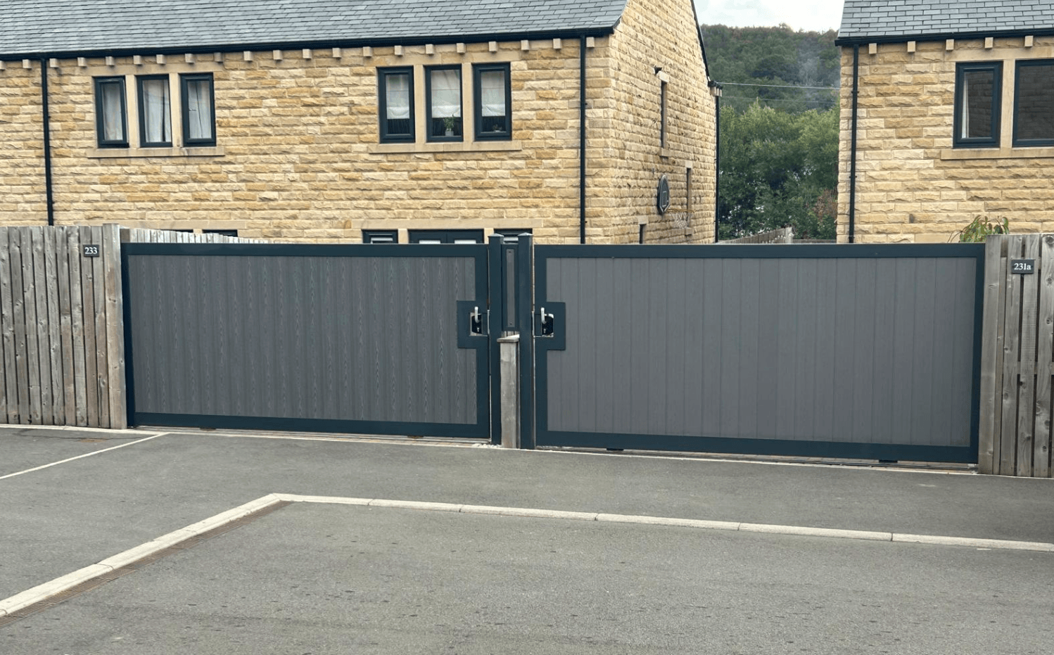 Handcrafted bespoke metal manual driveway and garden gates